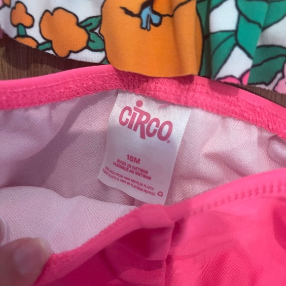 Circo Swim Circo Neon Floral A Monogram Rash Guard Set Poshmark
